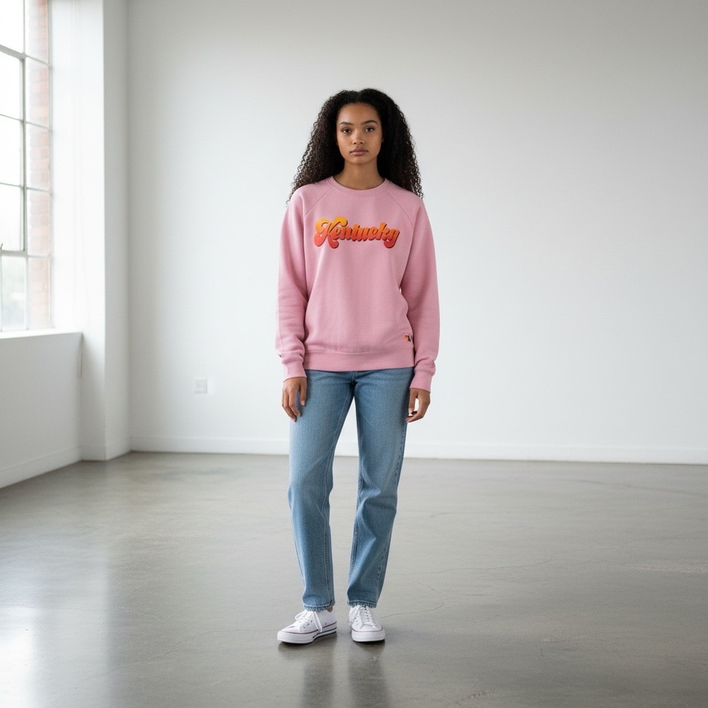 Aviator Nation Kentucky BOURBON AND BEYOND 2025 Mauve Crew Neck Sweater